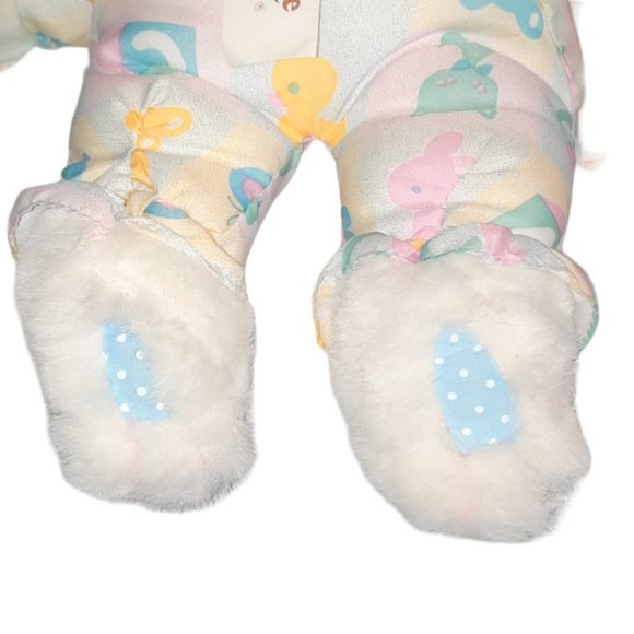 Vintage 1989 Cuddle Wit White Dog Puppy Cloth Outfit Stuffed Plush Toy 10" - Picture 7 of 10